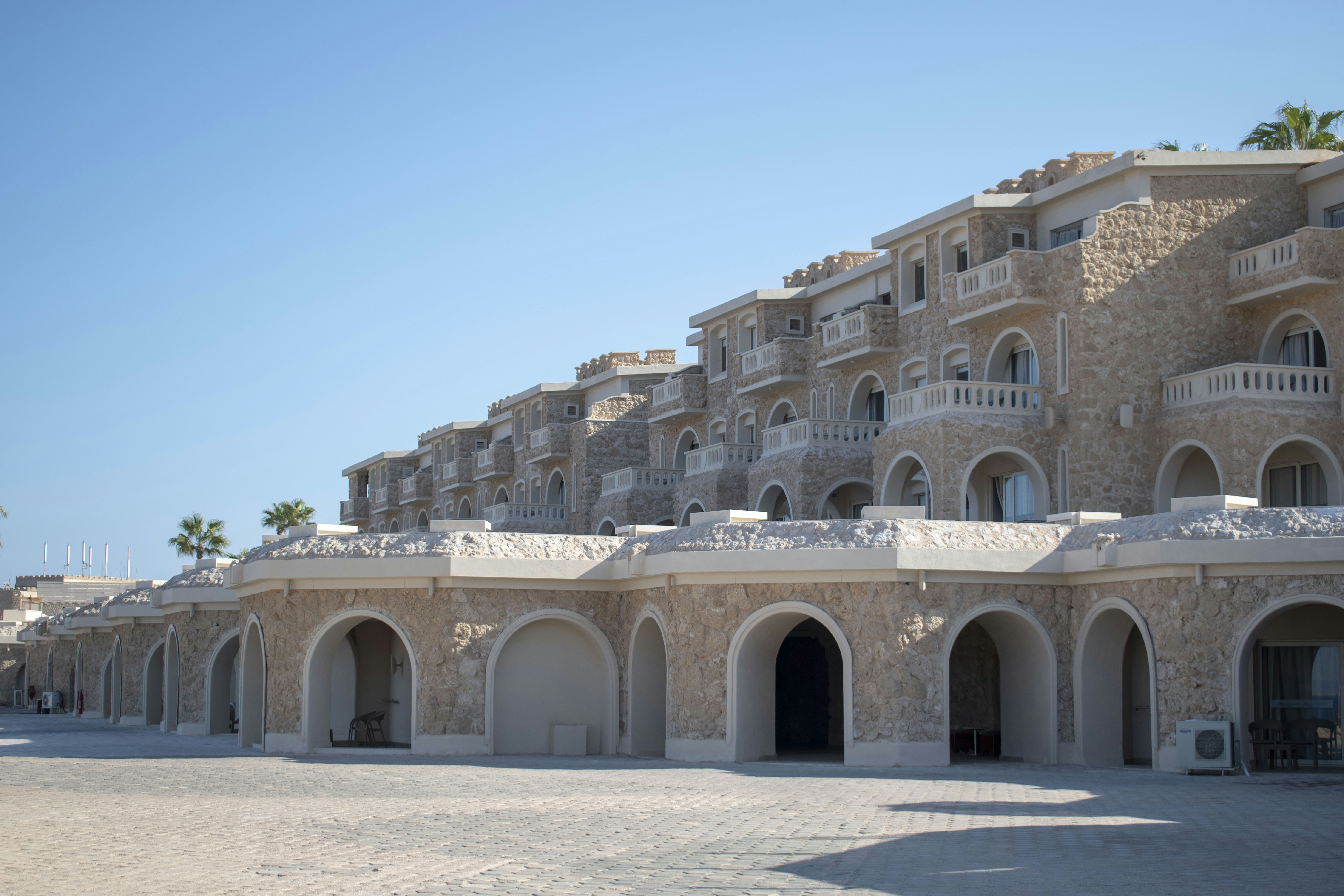 beige concrete building