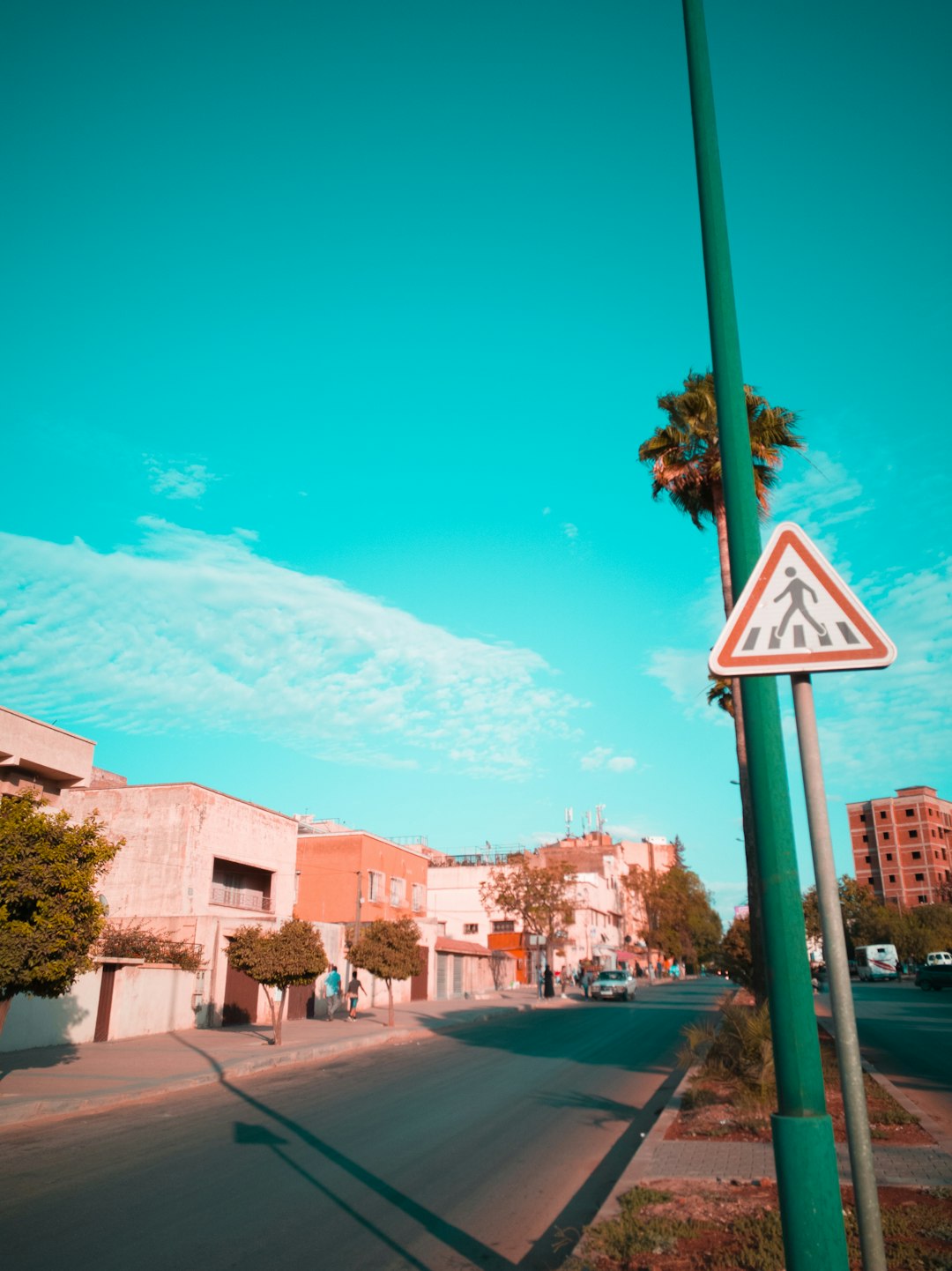 pedestrian crossing signage