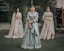 women's grey long-sleeved 2-piece dress