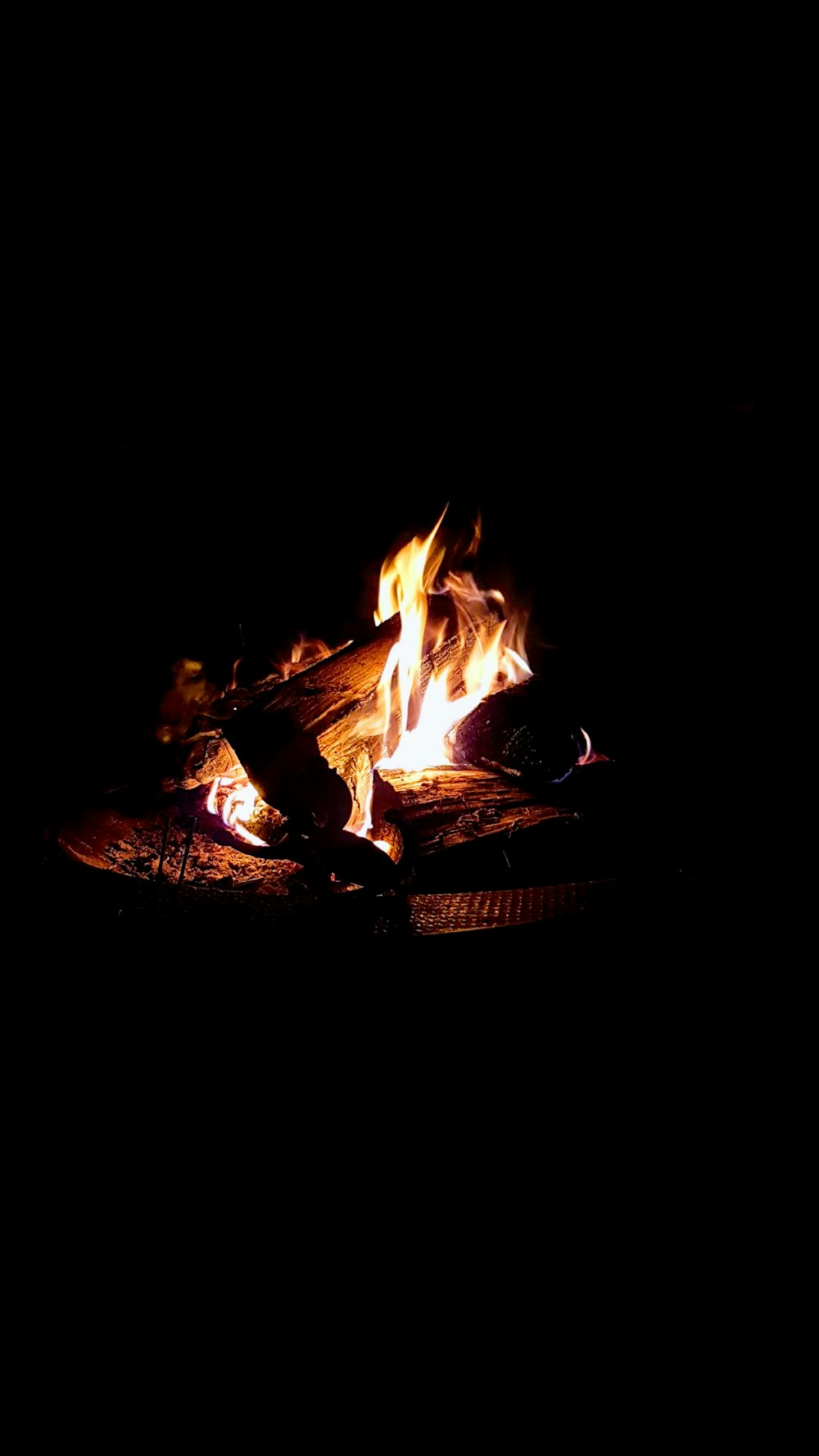 bonfire at nighttime