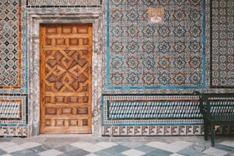 closed brown door