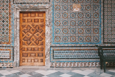 closed brown door
