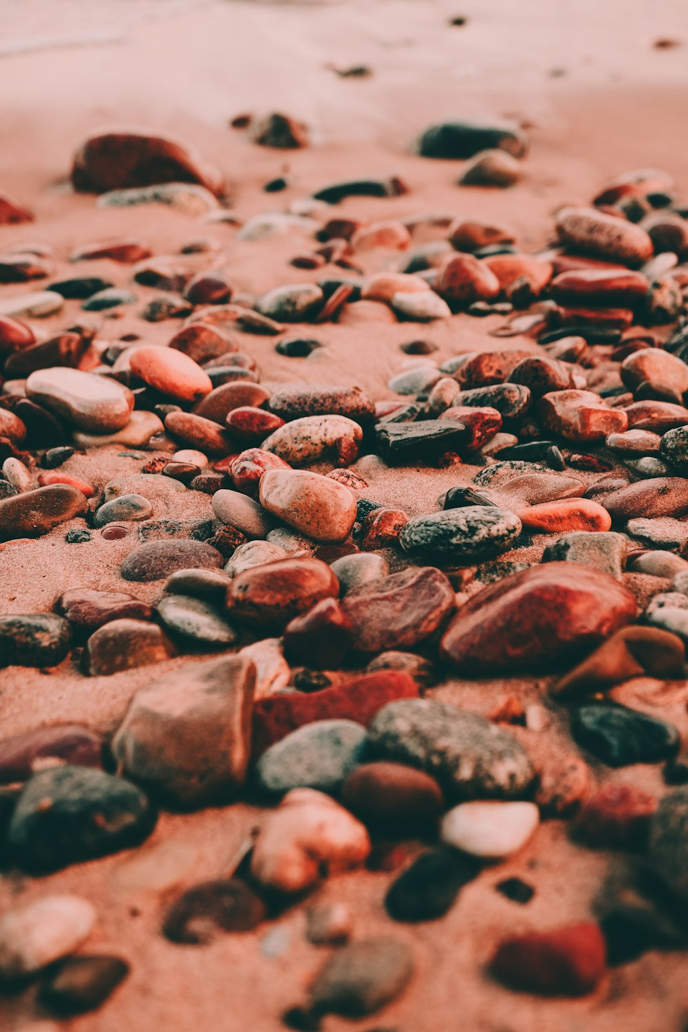 stones on sand