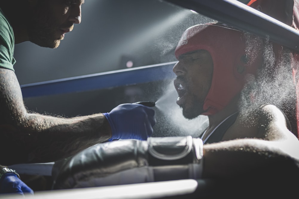 boxer on ring