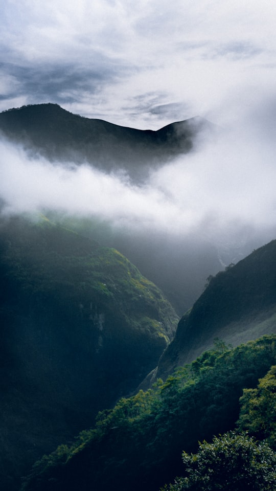 green grass and tree covered mountains during day in Gunung Kelud Indonesia