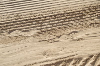 footprints on sand conceptual google meet background