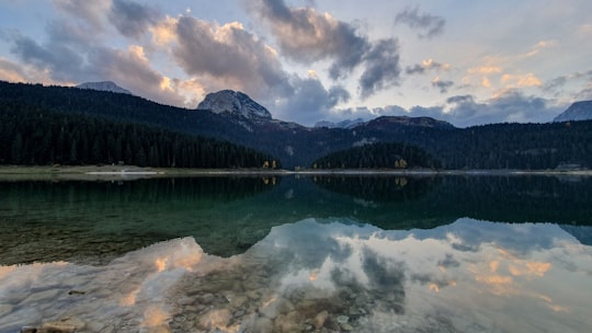 mountain near body of water in Durmitor mendigunea Montenegro