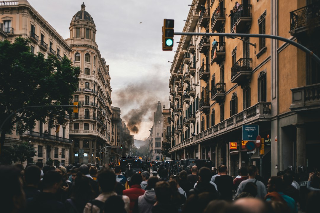 people on road