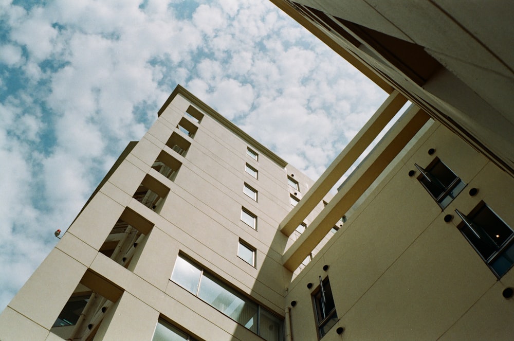 low angle photography of building