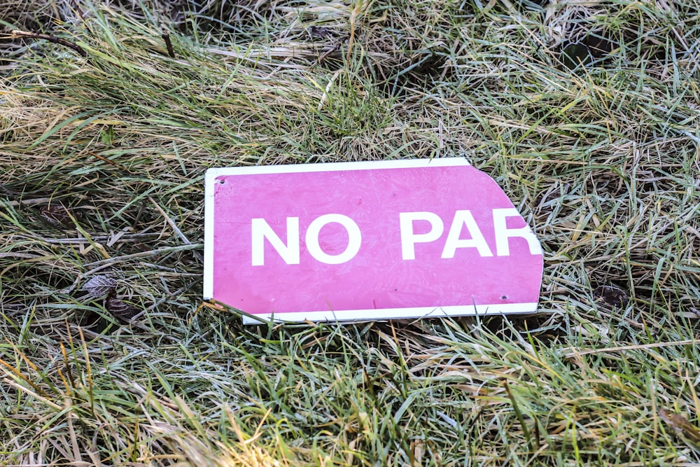 no parking signage