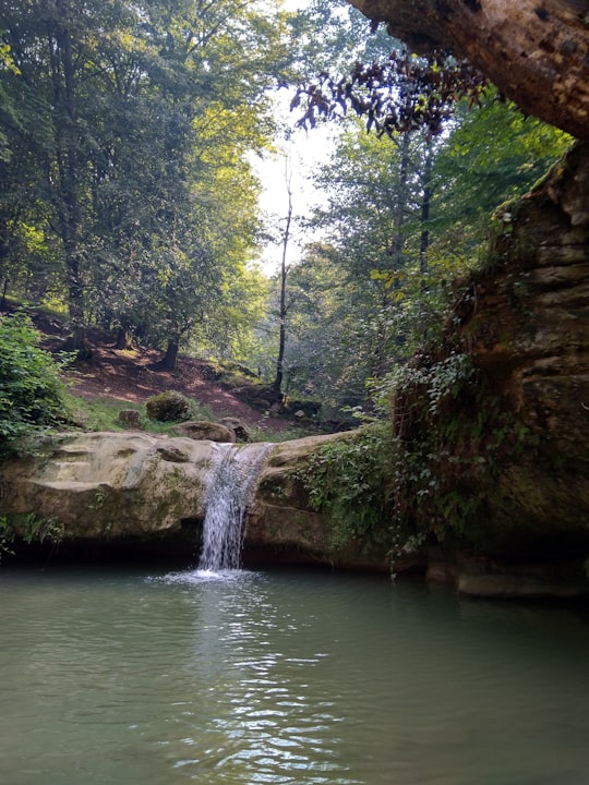 waterfall surrounded with trees during daytime in Mazandaran Province Iran