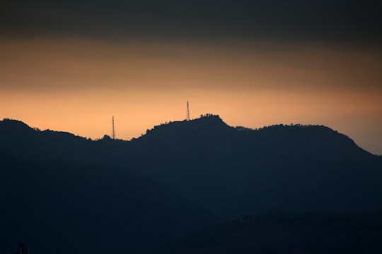 mountain during golden hour in Mussoorie India