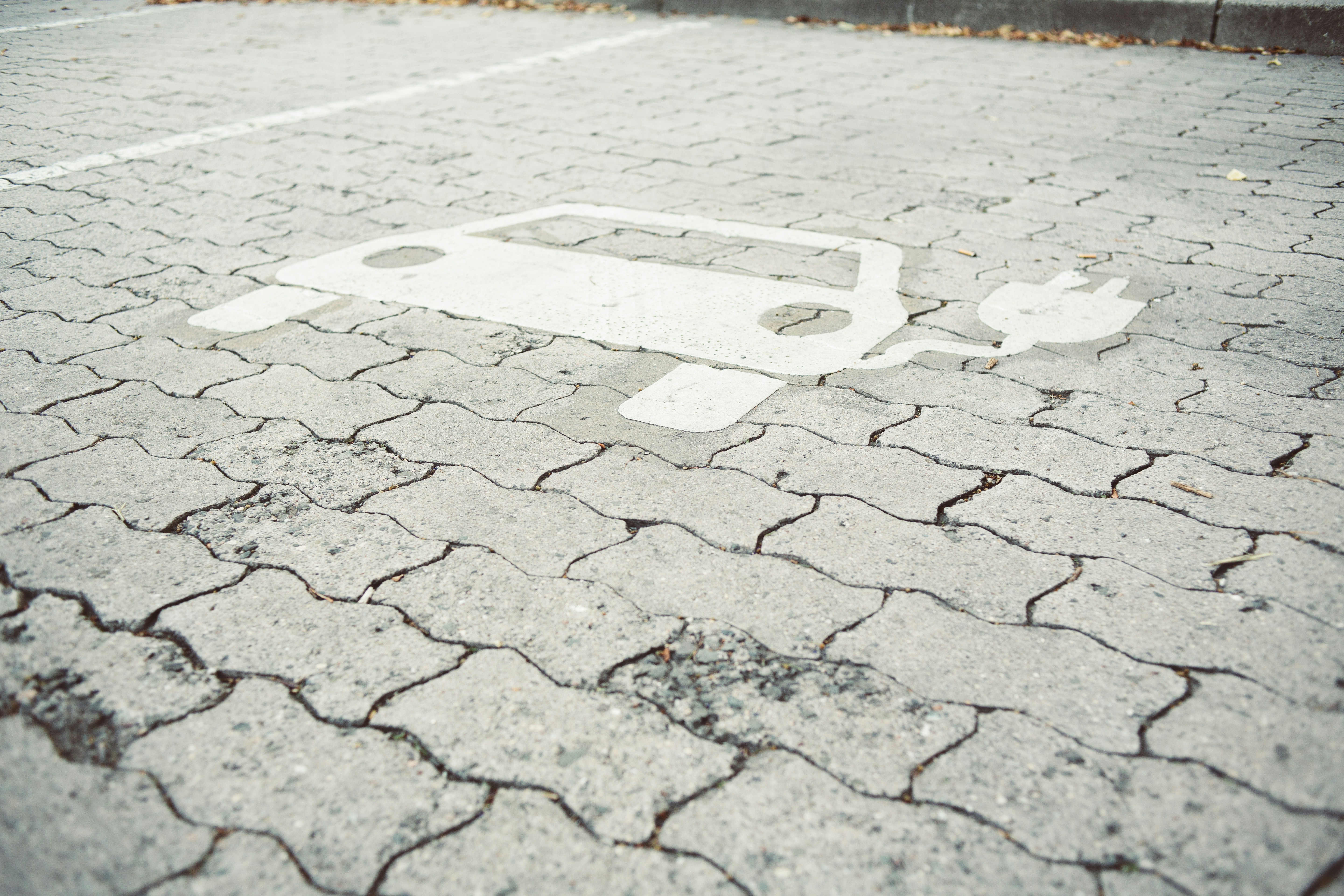 Battery electric energy station parking place. Made with Canon 5d Mark III and analog vintage lens, Leica Summicron-R 2.0 35mm (Year: 1978)