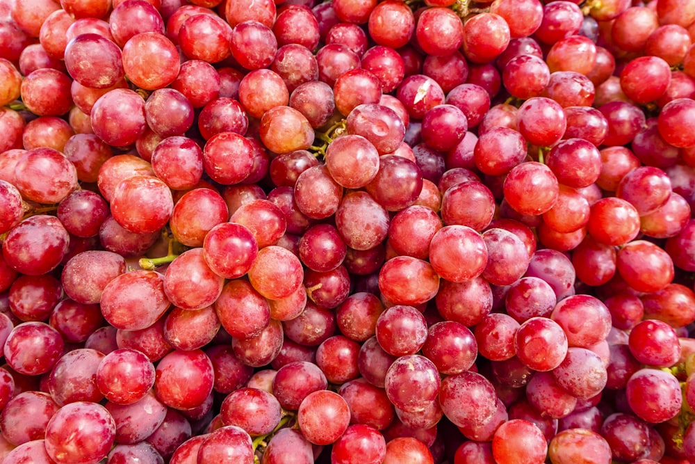 red grape fruits