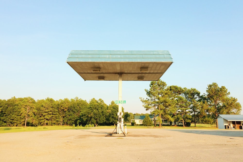 empty gasoline station