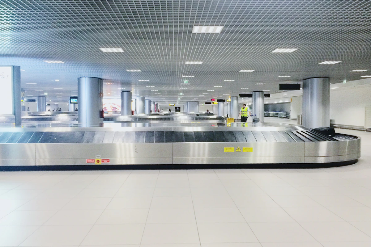 Airport security screening checkpoint
