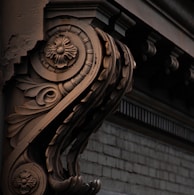 Detail of hand-finished plasterwork and joinery demonstrating craftsmanship and attention to detail.