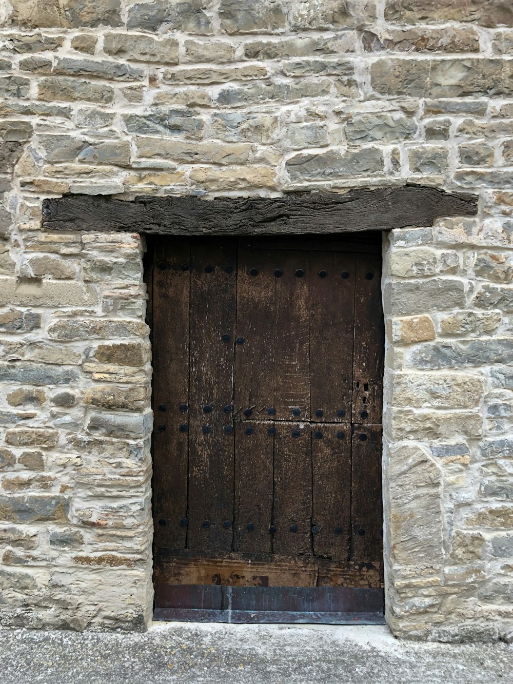 brown wooden door
