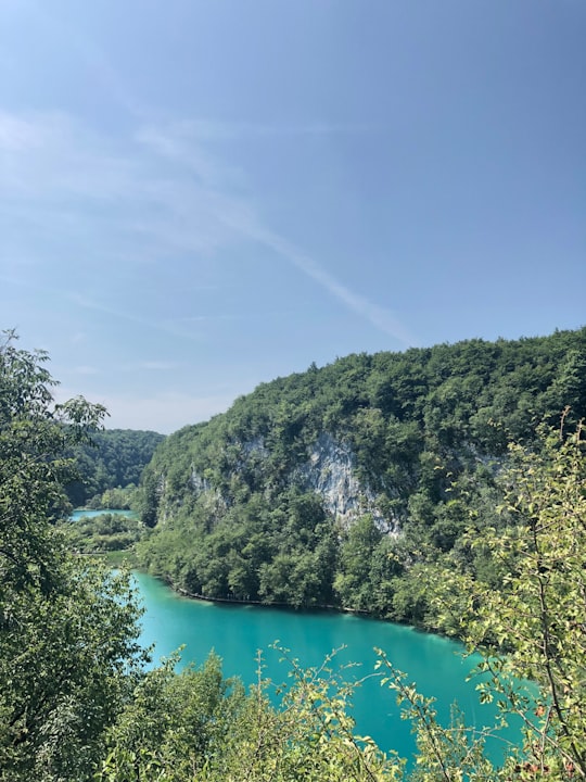 lake in forest in Plitvice Croatia