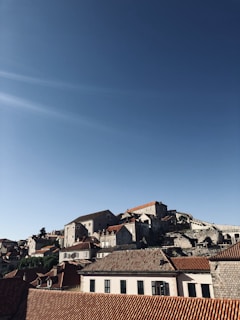 A picturesque view of a pedestrian street in a historic town.