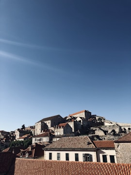 A picturesque view of Haapsalu's historic buildings under a clear sky.