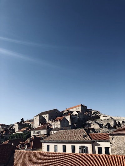 A picturesque view of a pedestrian street in a historic town.