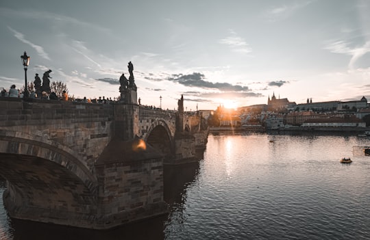 bridge in city in Praha Czech Republic