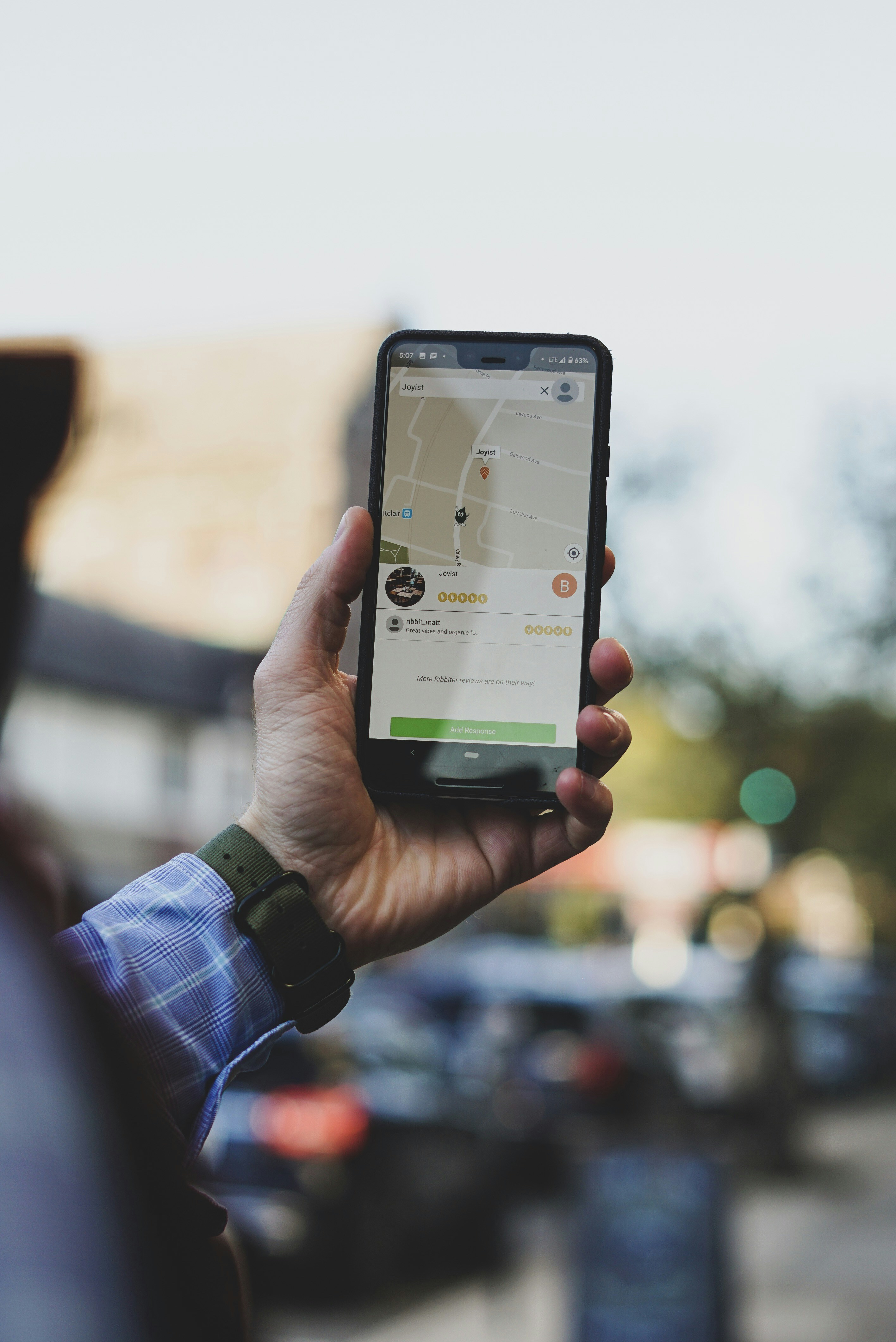 Man Finding Product Pickup Locations