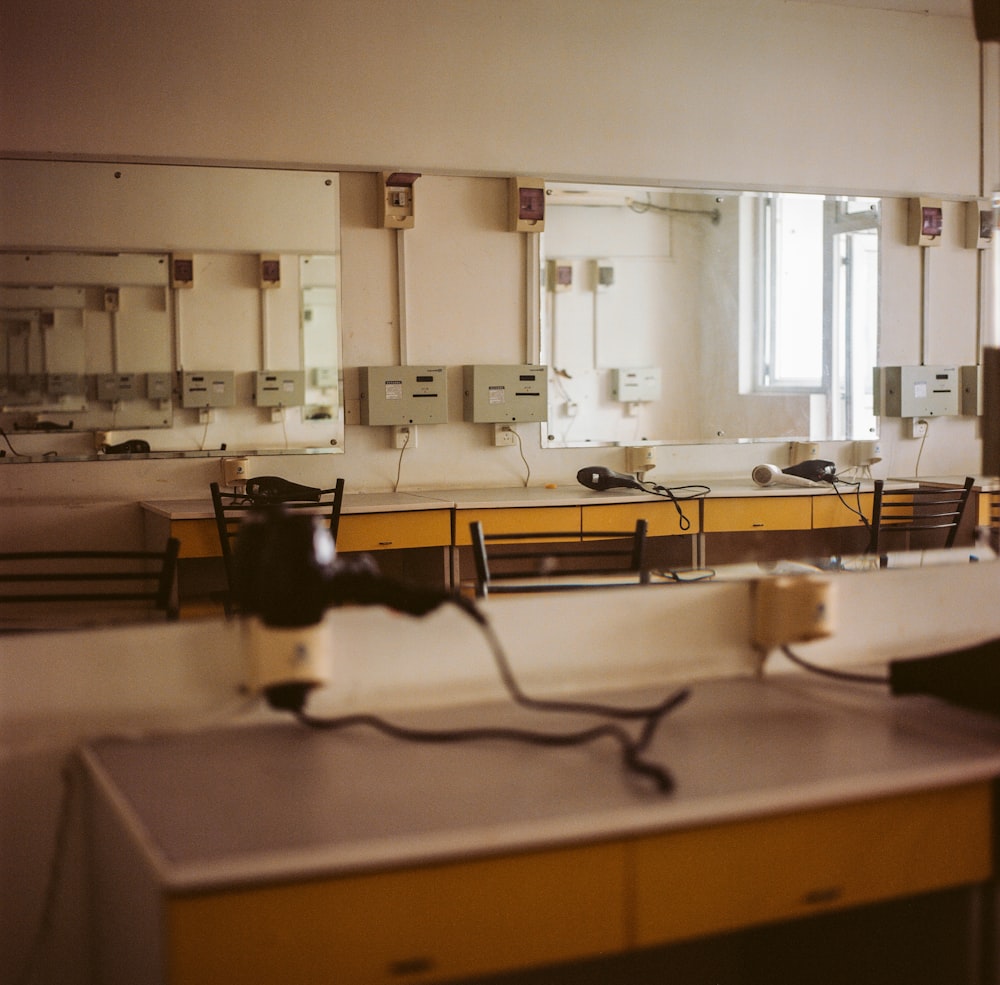 reflection of circuit breakers on mirror