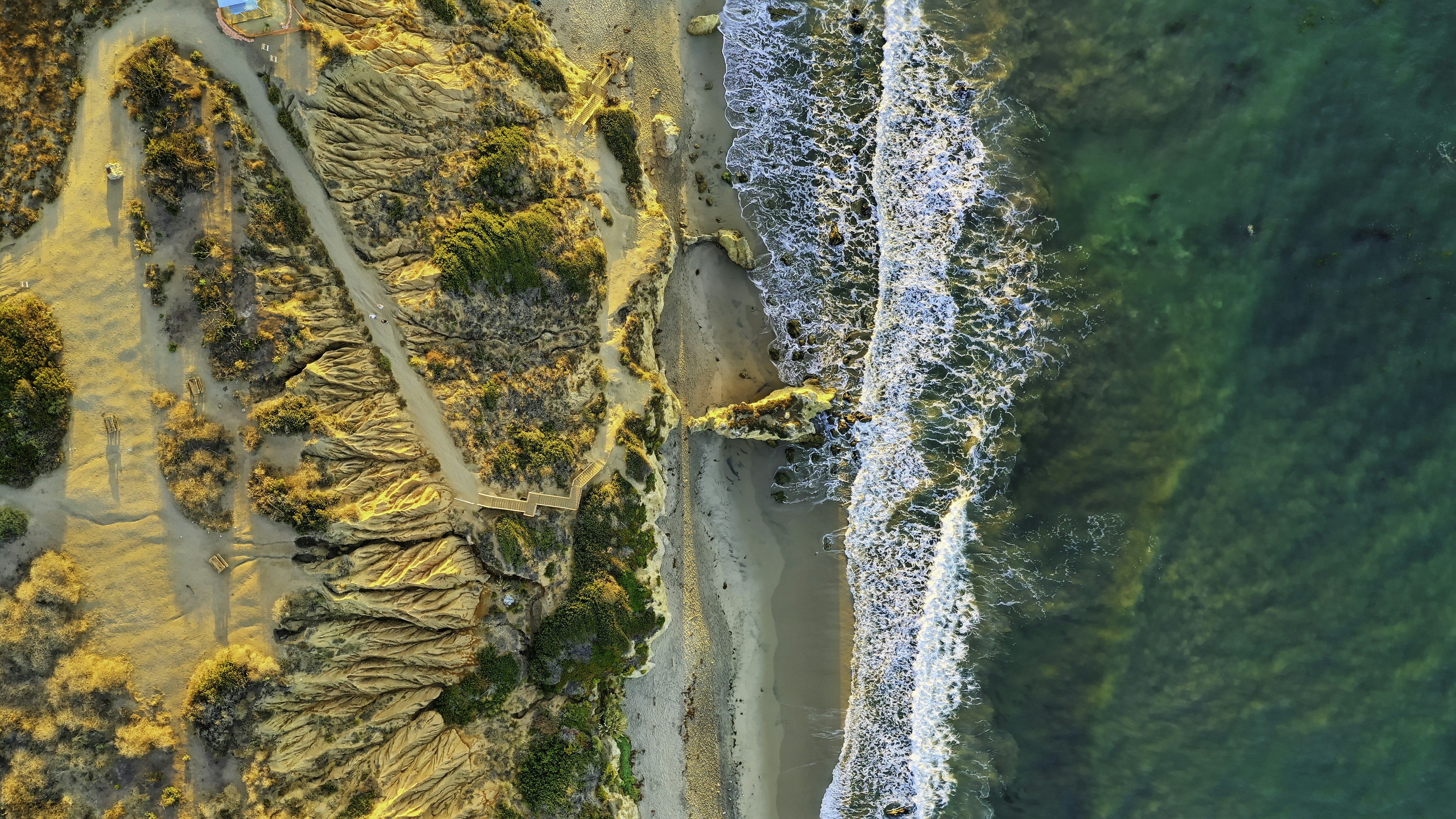 aerial photography of seashore