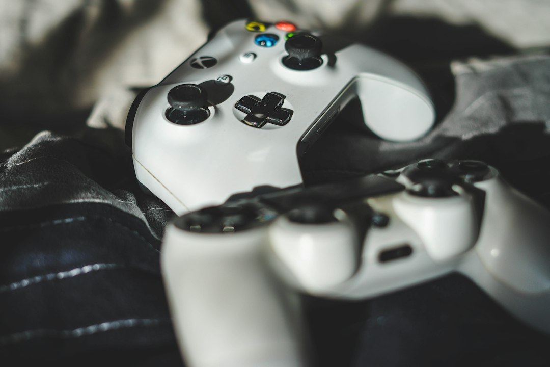 game console closeup