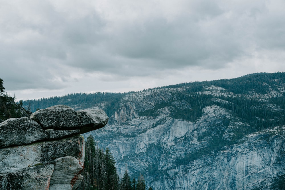 white cliff under white sky