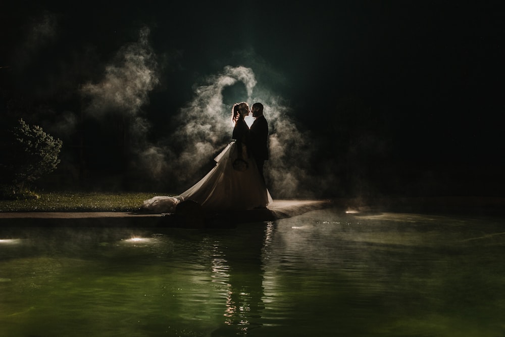 wedding couple on focus photography