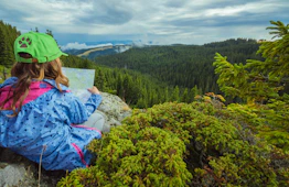 women's blue and white floral hoodie