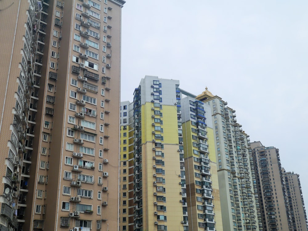 brown concrete buildings