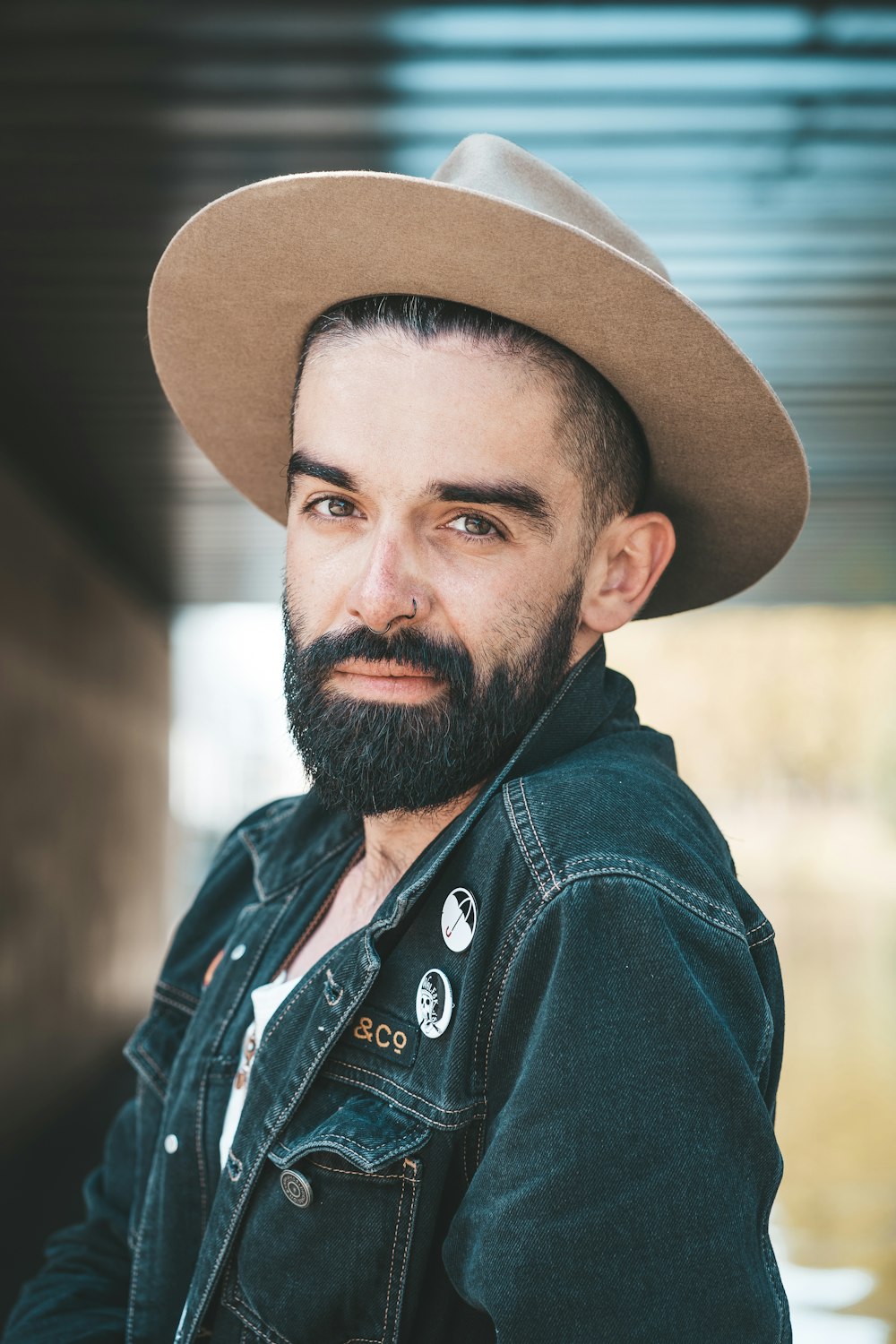 men's black cowboy hat