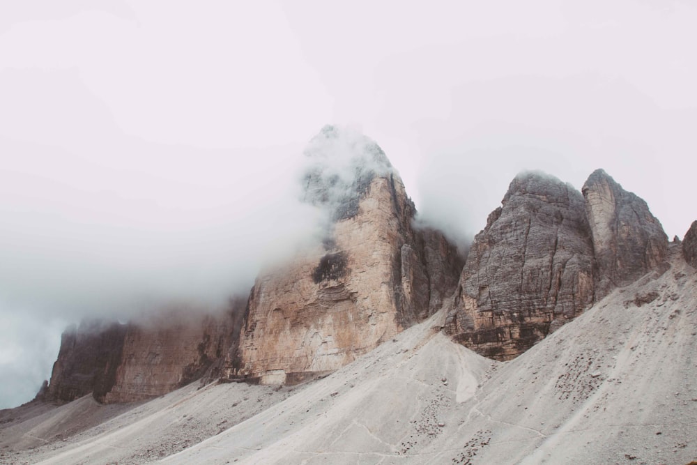 brown rock formation