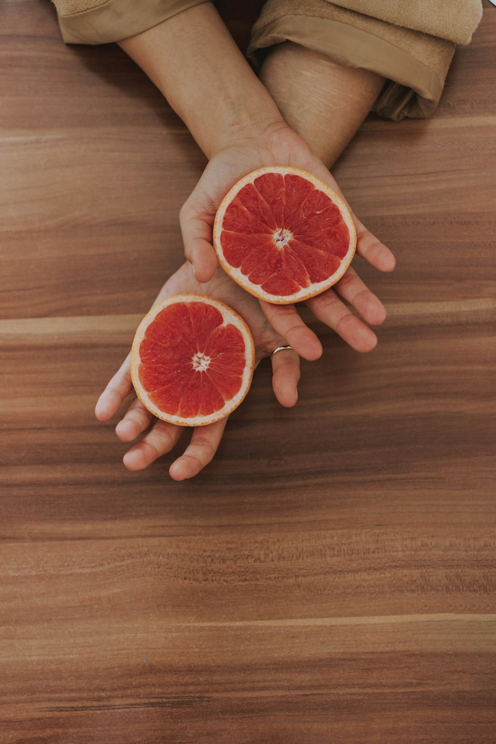 orange and orange fruit print