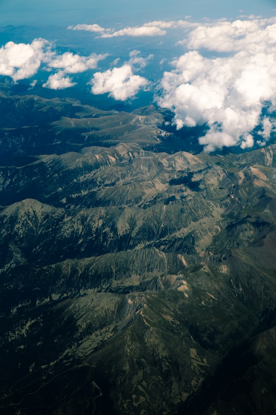 aerial photography of mountains during daytime in Pyrénées-Orientales France