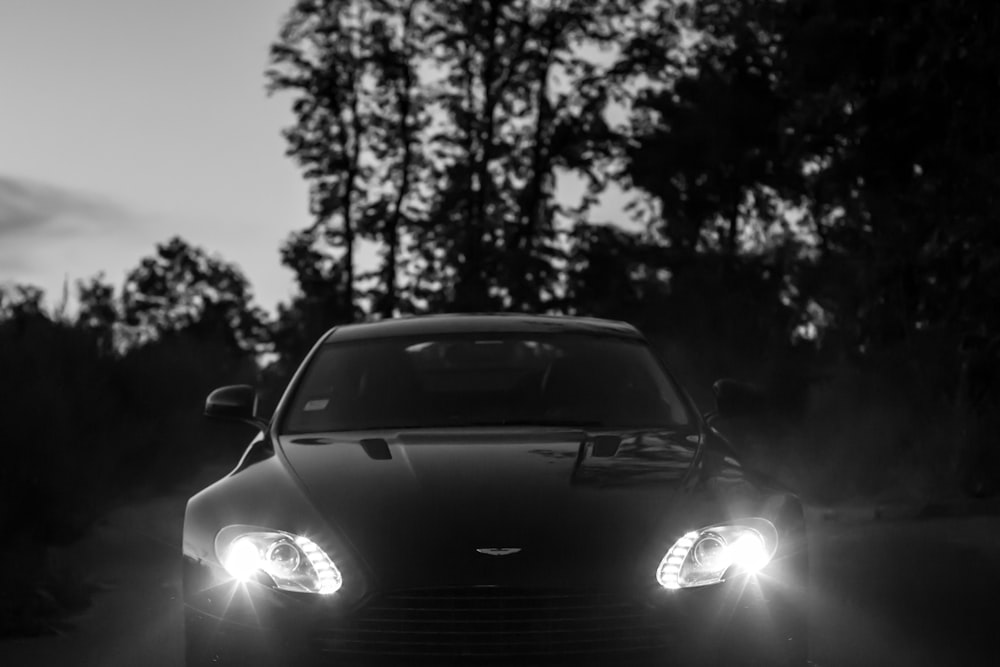 grayscale photography of Chevrolet Corvette