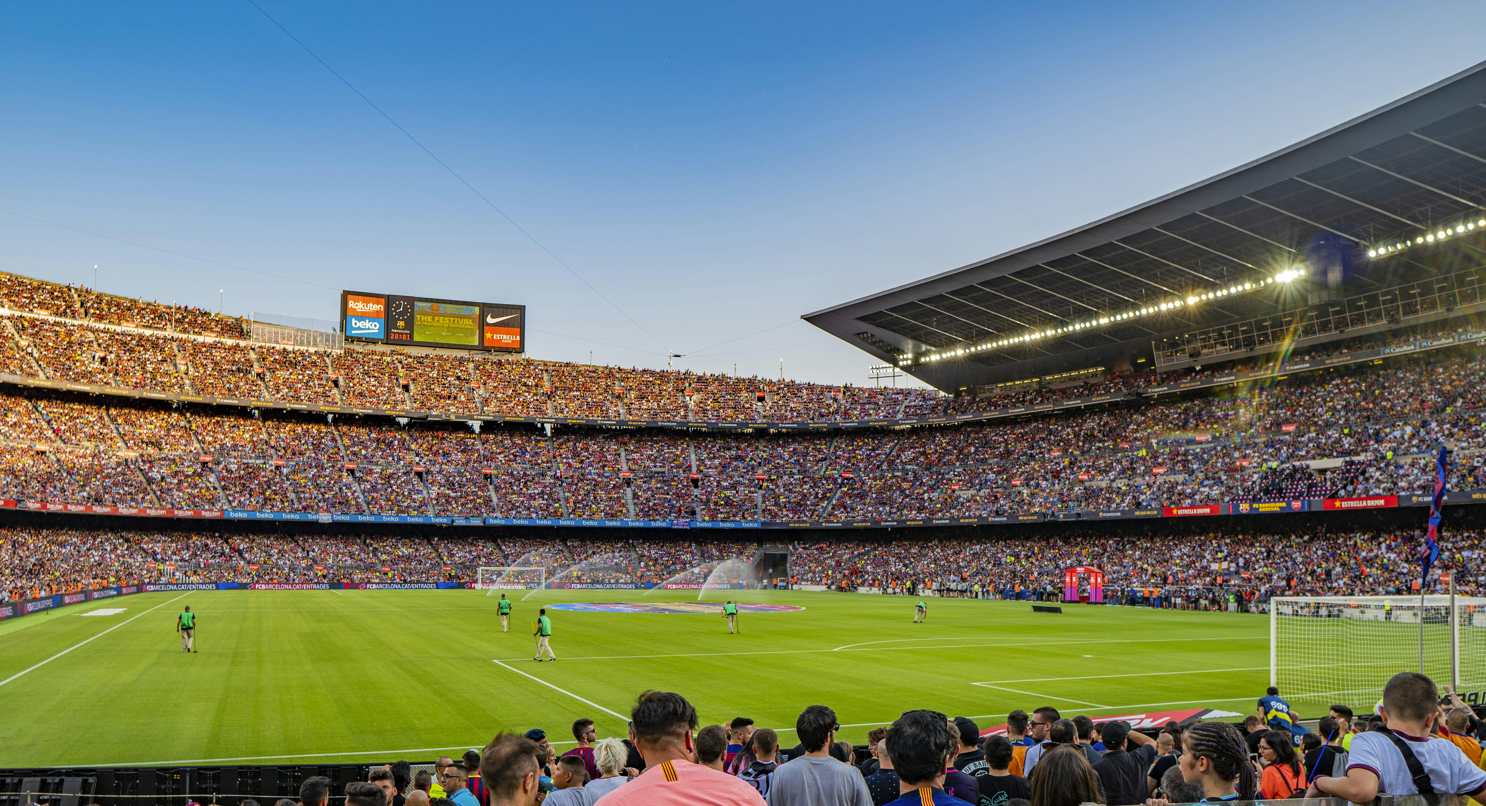 Camp Nou, Barcelona, Spain.