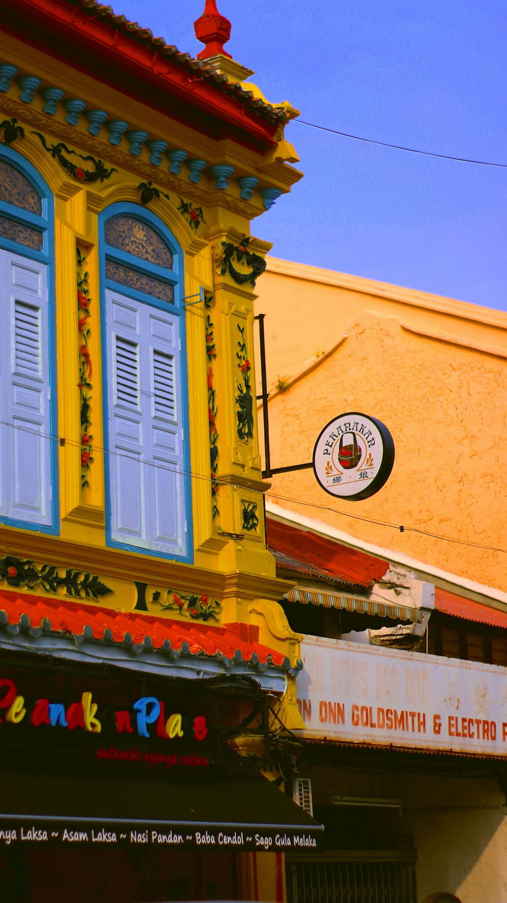 white and yellow building