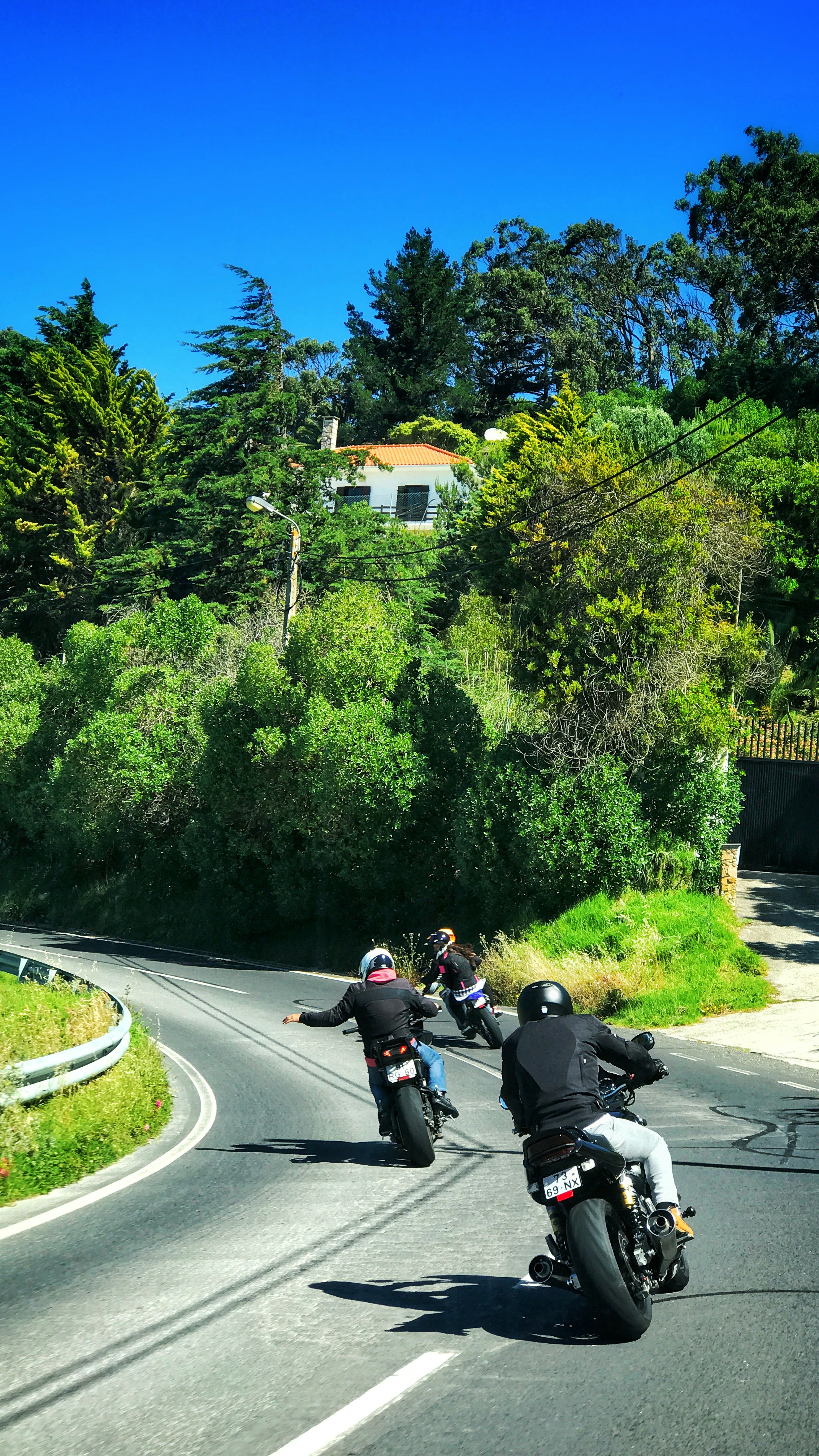 Group of bikers on a ride