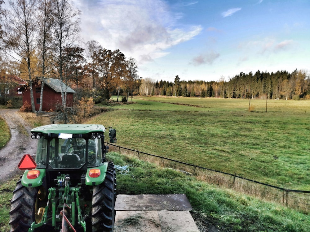 green tractor