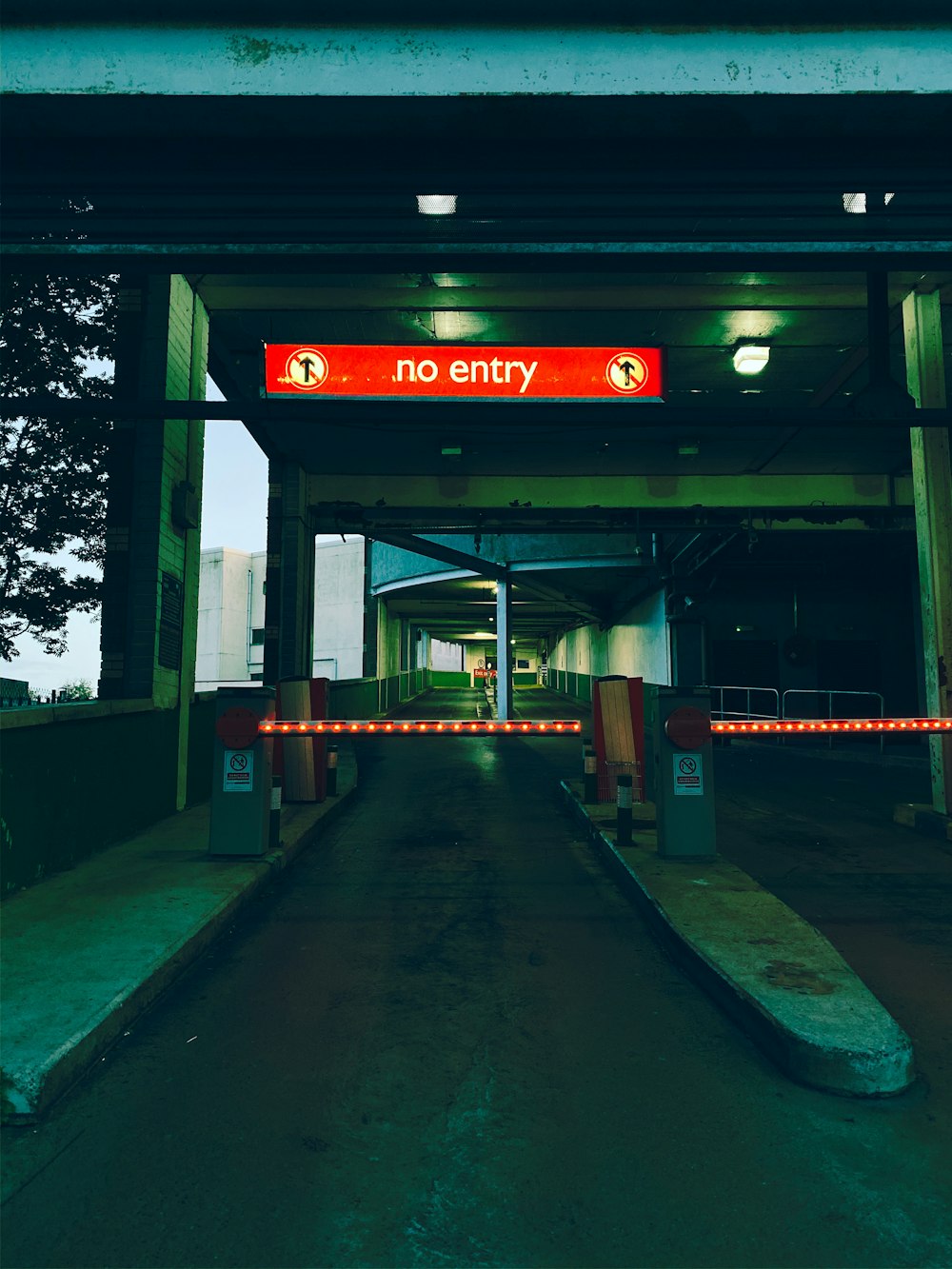 Pas d’entrée allumée Signalisation lumineuse allumée