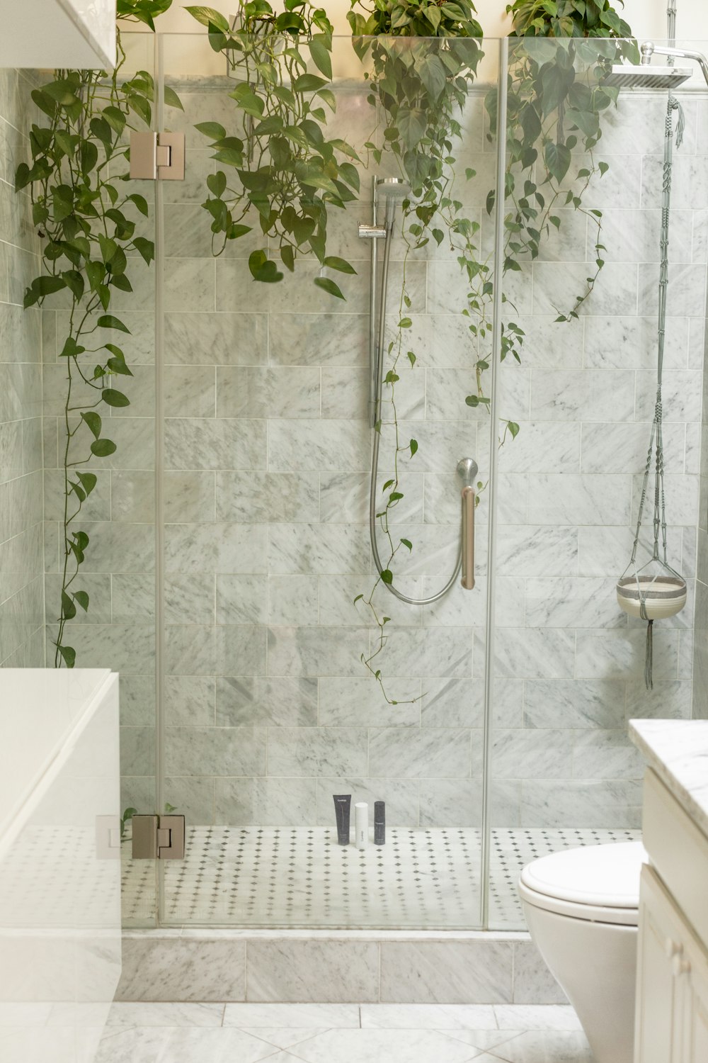 clear shower stall