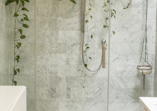 clear shower stall