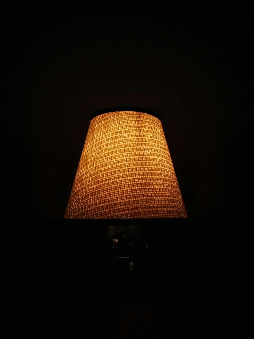 orange table lamp