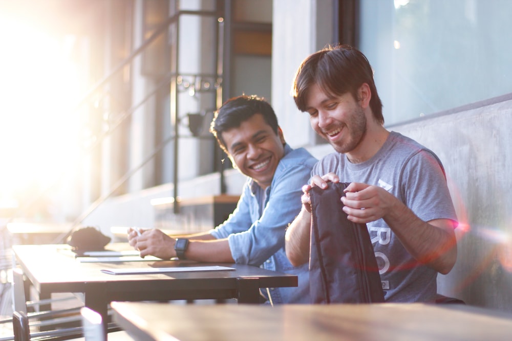 smiling men