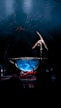 woman balancing using one hand